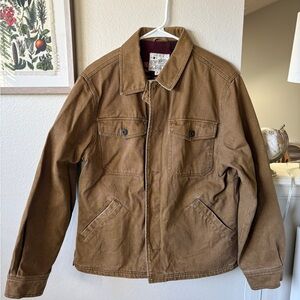 Lucky Brand Women’s Brown Jacket Coat Fleece Blanket Lined Size Medium